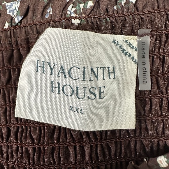 Hyacinth House‎ Tuckernuck Size XXL Steff Chocolate Brown Floral Mini Skirt - Picture 4 of 4